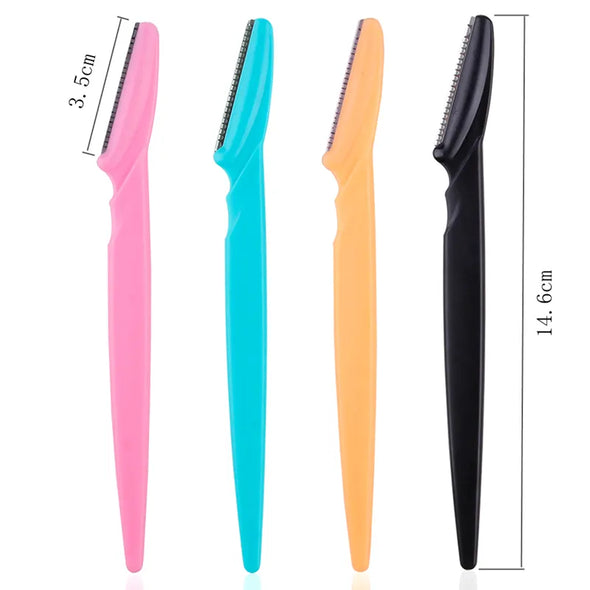5/10/15Pcs Eyebrow Trimmer Makeup Tools Safe Eye Brow Razor Face Body Hair Removal Shaver Blades Woman Eyebrows Shaping Knife