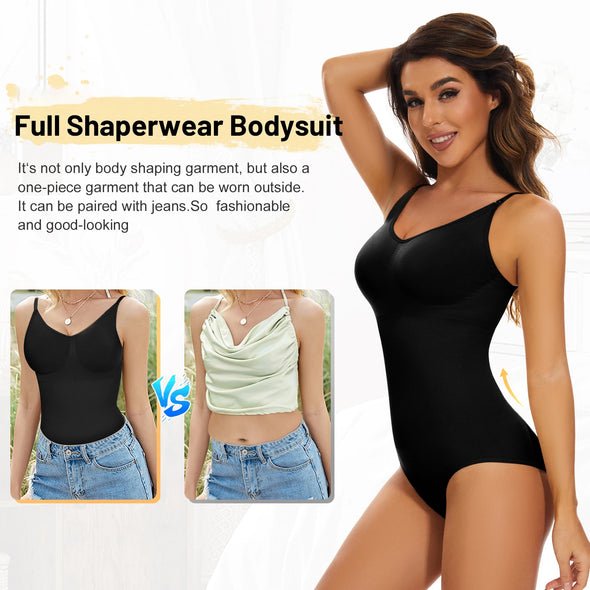 Sculpting Bodysuits for Women Tummy Control Body Shaper Slimming Waist Trainer Shaping Camisole Leotards Shapewear Underwear