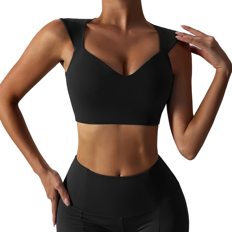 Fashion Summer Nude Feel Yoga Clothes Vest Outer Wear Running Tight Fitness Top Quick-Drying Sports Vest with Chest Pad